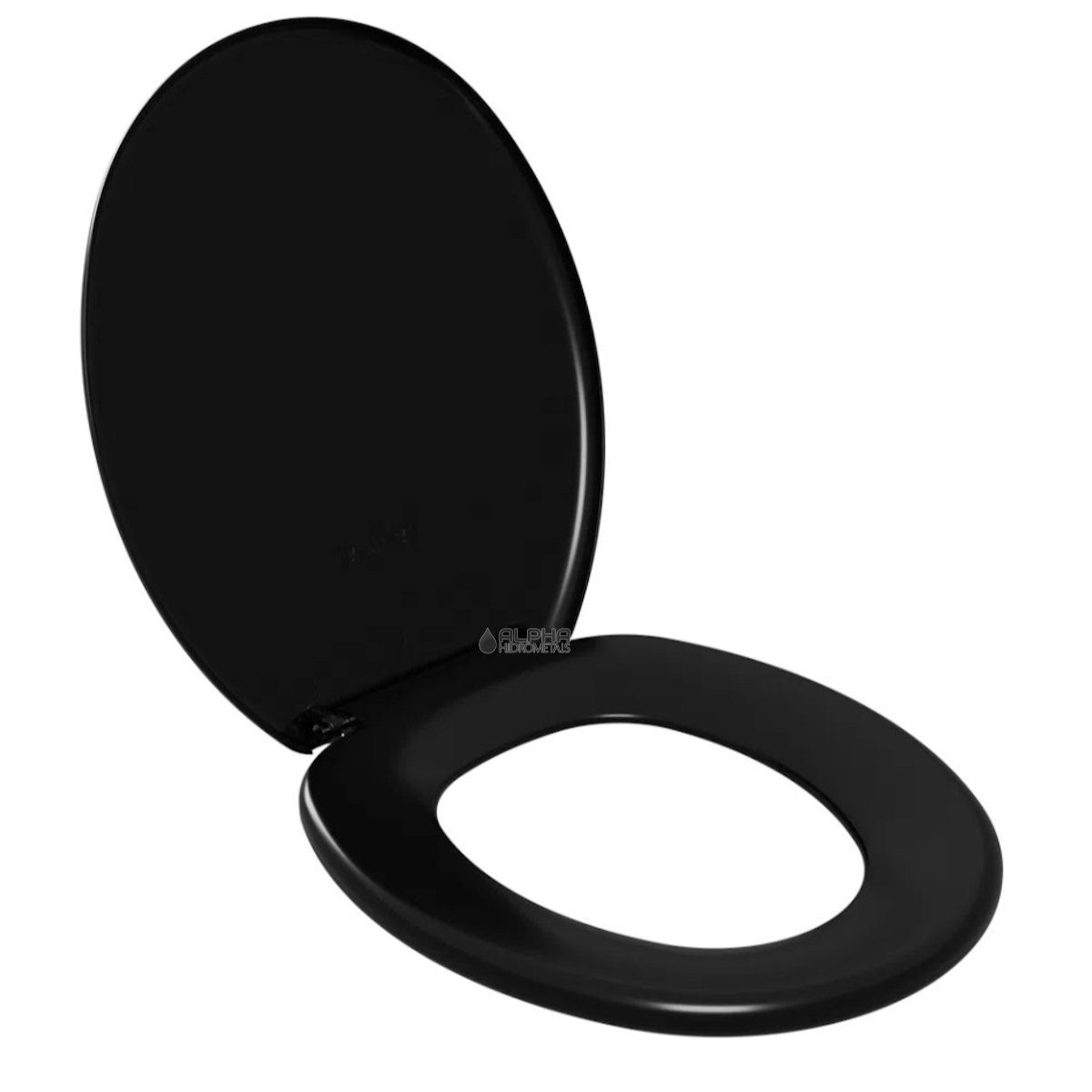 Tampa Vaso Sanitário Assento Soft Macio Universal Oval Preto - 1