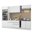 Ver imagem 3 de Armário de Cozinha Completa 290cm Branco Vicenza Madesa