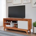 Ver imagem 1 de Rack para TV até 55 Polegadas 100% MDF 154cm Grécia Marrom