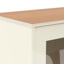 Ver imagem 5 de Rack para Tv até 55 Polegadas Trend 1 Porta Vidro Deslizante Reflecta 136cm - Off White e Cedro