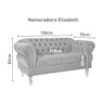 Namoradeira Chest 2 Lugares Elisabeth Courano 150cm - 3