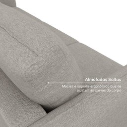 Conjunto Sofá com 2 e 3 Lugares em Linho Orquídea Cabecasa Madeiramadeira - 6