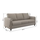 Ver imagem 3 de Conjunto Sofá com 2 e 3 Lugares em Linho Orquídea CabeCasa MadeiraOriginals