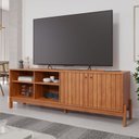 Ver imagem 1 de Rack para TV até 70 Polegadas 100% MDF 185cm Holanda Marrom