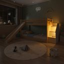 Ver imagem 4 de Beliche Infantil Garden com LED, Escorregador e Grade - Casatema MadeiraOriginals