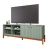 Rack para Tv de até 70 Polegadas 100% MDF Ripado Holanda 180cm - 2