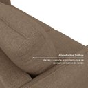 Ver imagem 5 de Conjunto Sofá com 2 e 3 Lugares em Linho Orquídea CabeCasa MadeiraOriginals