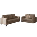 Ver imagem 4 de Conjunto Sofá com 2 e 3 Lugares em Linho Orquídea CabeCasa MadeiraOriginals