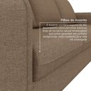 Ver imagem 7 de Conjunto Sofá 5 Lugares Linho Marrom Orquídea 195cm e 138cm CabeCasa MadeiraOriginals
