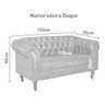 Namoradeira Chest 2 Lugares Duque Courano 150cm - 5