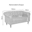 Ver imagem 5 de Namoradeira Chest 2 Lugares Duque Courano 150cm