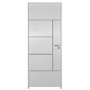 Ver imagem 1 de Porta de Madeira Semi-oca Primer Atenas Frisada Bat.14 Cm Eco Fech Exter Modena-210x62 Lado Esquerdo