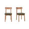 Kit 2 Cadeiras Estofadas Pitanga CabeCasa MadeiraOriginals - 1
