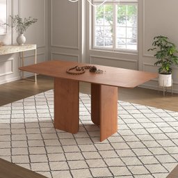 Mesa de Jantar 6 Lugares 180cm X 90cm Boreal Cabecasa Madeiramadeira - 1