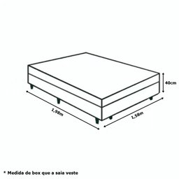 Saia Box Fit Cama Queen Capa Elástica Malha Gel Lisa 1 Peça Palha Creme - 3