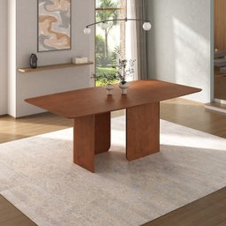 Mesa de Jantar 8 Lugares 210cm X 110cm Boreal Cabecasa Madeiramadeira - 1