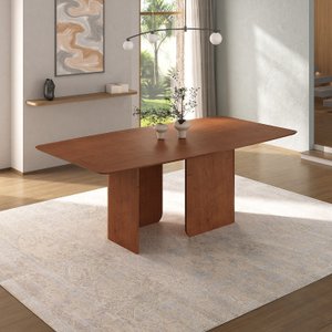 Mesa de Jantar 8 Lugares 210cm X 110cm Boreal Cabecasa Madeiramadeira