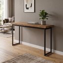 Ver imagem 1 de Aparador para Sala de Estar Estilo Industrial Oxford 110cm Marrom/Mel