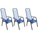 Ver imagem 1 de Kit 3 Cadeiras de Área Reforçada de Linha Azul Fortmix