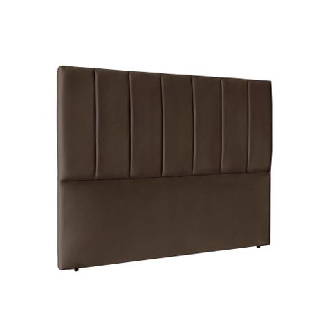 Cabeceira Cama Box Casal 195 cm Isis - Marrom Corino
