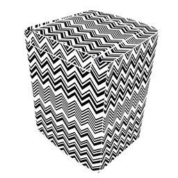 Capa de Máquina de Lavar Abertura Superior com Zíper Cor:zig Zag - 1