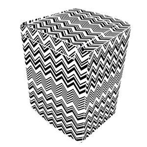 Capa de Máquina de Lavar Abertura Superior com Zíper Cor:zig Zag