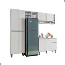 Ver imagem 3 de Cozinha Compacta Delina 9 Portas 1 Gaveta MDP Branco AJL Móveis