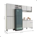 Ver imagem 2 de Cozinha Compacta Delina 9 Portas 1 Gaveta MDP Branco AJL Móveis