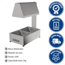 Ver imagem 2 de Conservador de Fritura Elétrico Metalcubas 2 Cubas em Inox Mcf02cp 220v