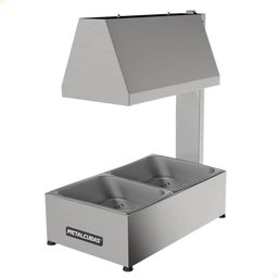 Conservador de Fritura Elétrico Metalcubas 2 Cubas em Inox Mcf02cp 220v - 1