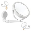 Ver imagem 1 de Espelho Giratorio 360 Graus Iluminaçao Led 3 Tons 5x Aumento Touch Ajustavel Bateria Recarregavel Ga