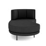 Sofá Chaise Lado Esquerdo Downey Sala de Estar Bouclê Preto G15 - Gran Belo - 8