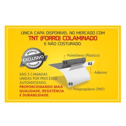 Capa Cobrir Moto Protetora Forrada Impermeável Anti Uv Tamanho P M G GG Carrhel - GG - 2