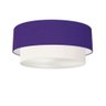 Plafon Cilíndrico Sj-3065 Cúpula Roxo Branco - 1