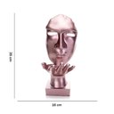 Ver imagem 6 de Máscara Sopro Decorativa Rosa Fosco em Cerâmica 35x16x20 cm - D'Rossi