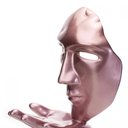 Ver imagem 5 de Máscara Sopro Decorativa Rosa Fosco em Cerâmica 35x16x20 cm - D'Rossi