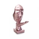 Ver imagem 1 de Máscara Sopro Decorativa Rosa Fosco em Cerâmica 35x16x20 cm - D'Rossi