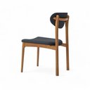 Ver imagem 2 de Cadeira Catarina Madeira Eucalipto Nobre com Assento Estofado para Sala e Cozinha - Preto-grafit