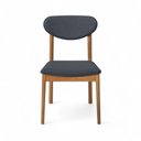 Ver imagem 5 de Cadeira Catarina Madeira Eucalipto Nobre com Assento Estofado para Sala e Cozinha - Preto-grafit