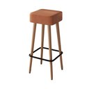 Ver imagem 5 de Kit 04 Banquetas Alta para Cozinha Área Gourmet Dubai Couríssimo Amarula - Abmaza