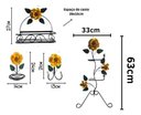 Ver imagem 2 de Kit para Banheiro 4 Peças em Ferro com Rosas:amarelo