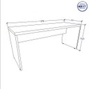 Ver imagem 3 de Mesa Escrivaninha 170cm com Gaveteiro 4 Gavetas F5 Office Cor:cinza Claro
