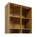 Ver imagem 4 de Armário Aéreo 2 Portas 100% MDF 80cm Malta Marrom/Amêndoa Espresso Móveis