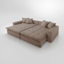 Ver imagem 6 de Sofá Cama Jupiter 3 Lugares Retrátil Reclinável 2,30m Linho com Molas Ensacadas