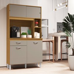 Cozinha Compacta Armário Organizador Duda 90cm com Gaveta - 1