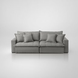 Sofá Cama Jupiter 3 Lugares Retrátil Reclinável 2,30m Linho com Molas Ensacadas - 7