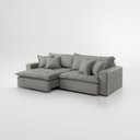 Ver imagem 5 de Sofá Cama Jupiter 3 Lugares Retrátil Reclinável 2,30m Linho com Molas Ensacadas