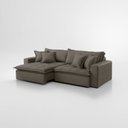 Ver imagem 5 de Sofá Cama Jupiter 3 Lugares Retrátil Reclinável 2,30m Linho com Molas Ensacadas