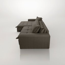 Sofá Cama Jupiter 3 Lugares Retrátil Reclinável 2,30m Linho com Molas Ensacadas - 8