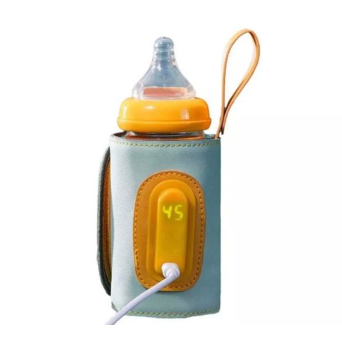 Aquecedor de Mamadeira Usb Portátil Regulagem de Temperatura Menino Menina